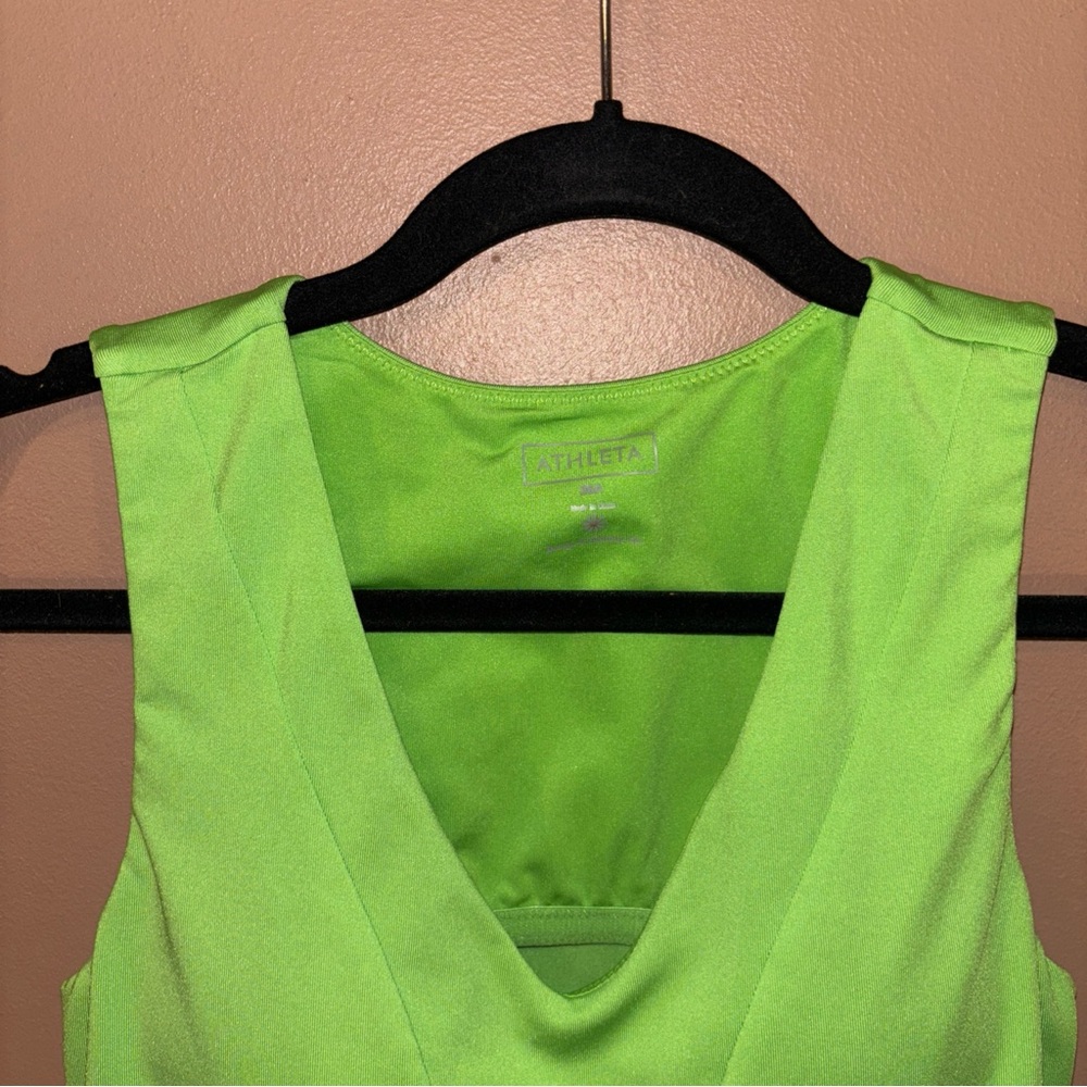 ATHLETA Lime Green Padded Tankini 36A - Picture 2 of 7